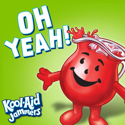 Kool-Aid Jammers Kids Drink Pouches – Easy-Open Lunchbox Beverage for School and Home, 10 ct Box