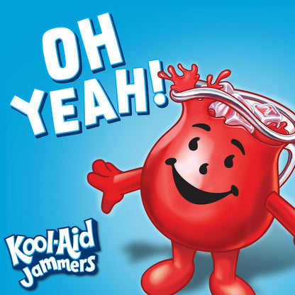 Kool-Aid Jammers Tropical Punch Drink Pouches – School Lunchbox Beverage for Kids, 6 fl oz Easy-Open Packs
