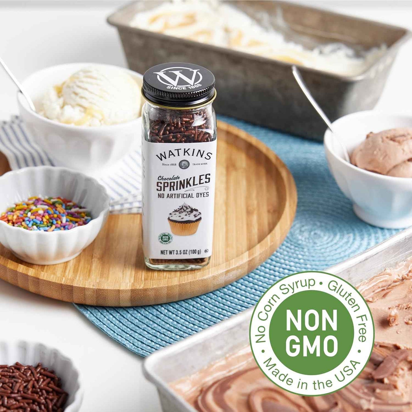 Watkins Chocolate Decorating Sprinkles – Thoughtful Hostess Gift for the Home Baker