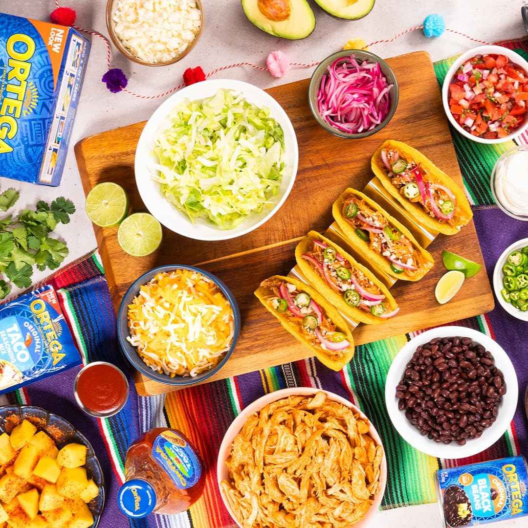 Ortega Taco Family Pack 24 oz, Kid-Friendly Mild Taco Seasoning for Weeknight Family Dinners