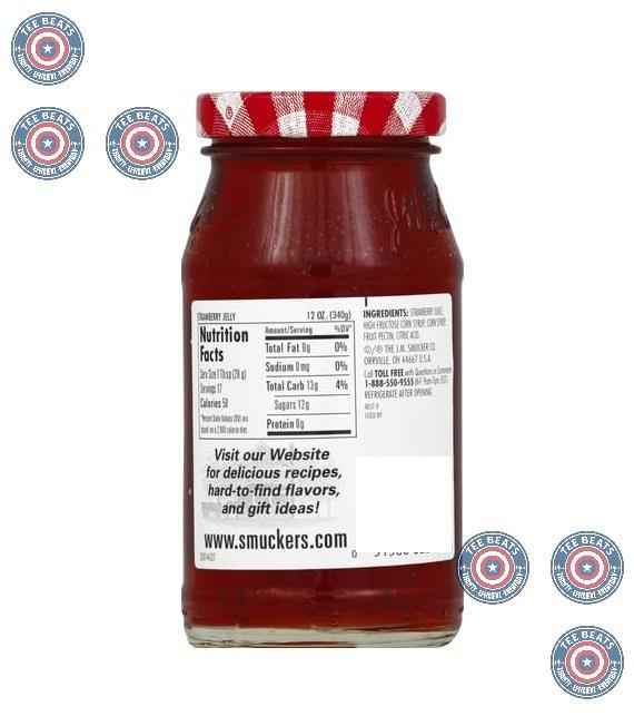 Smucker's Strawberry Jelly – All-Natural Fruit Juice Jelly for Clean-Label Pantry, 12 oz Glass Jar