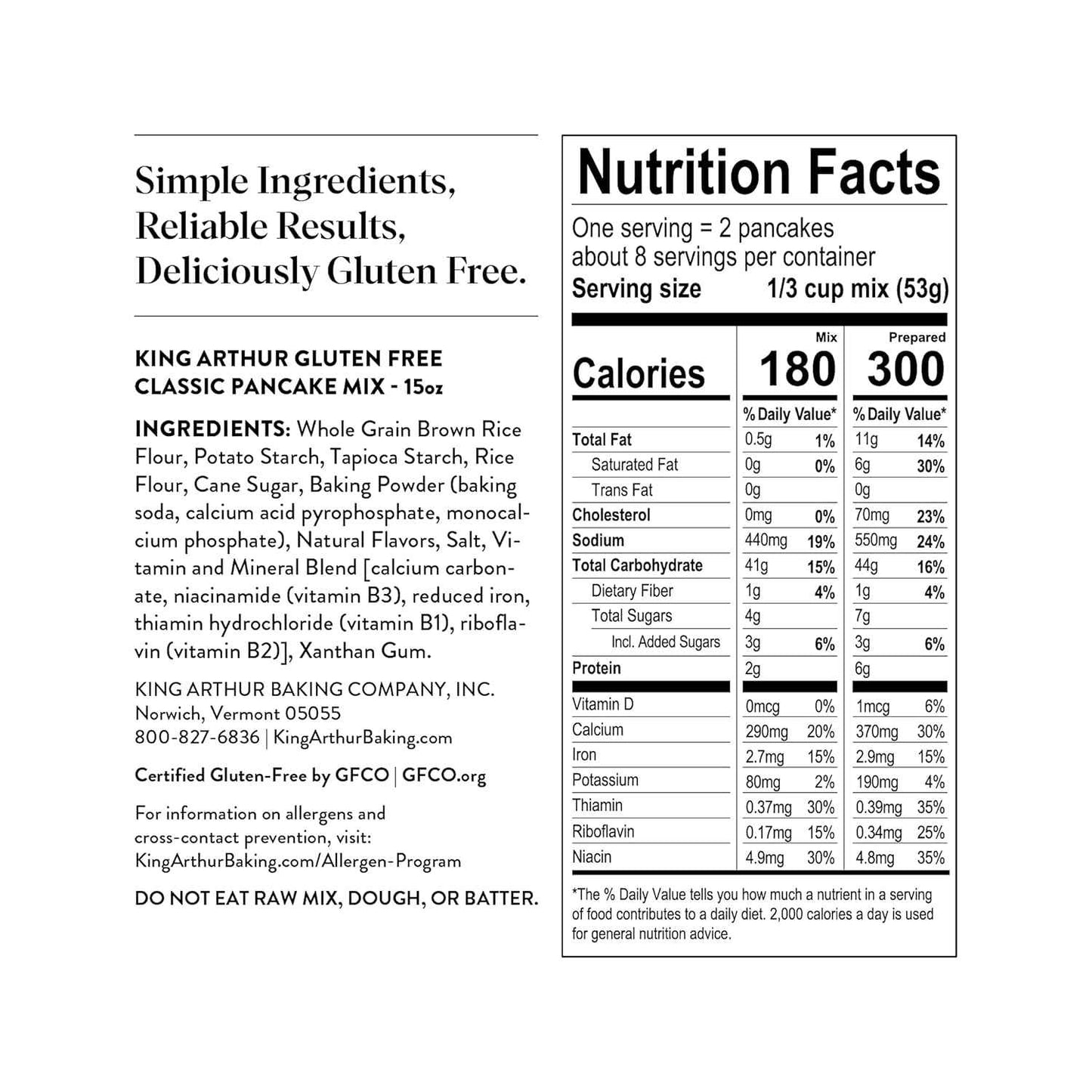 King Arthur Gluten Free Pancake Mix – Belly-Friendly Breakfast Staple for Sensitive Stomachs and Celiac Homes
