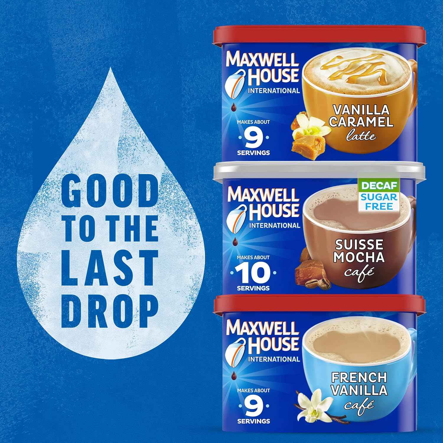 Maxwell House International Instant Coffee – Nostalgic Birthday Gift for Mom, Hazelnut Cafe, 9 oz Canister