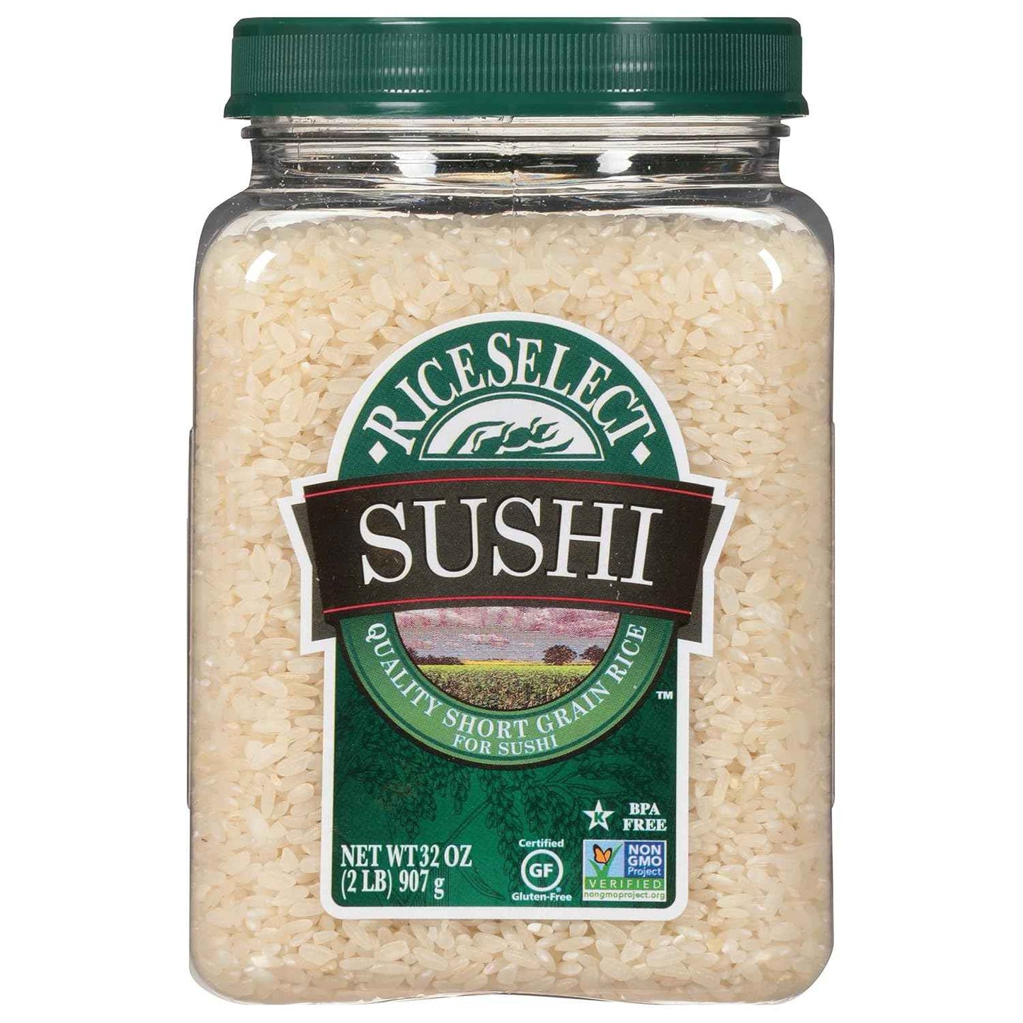 RiceSelect Sushi Rice – Reusable Jar Storage for Organized Home Pantries