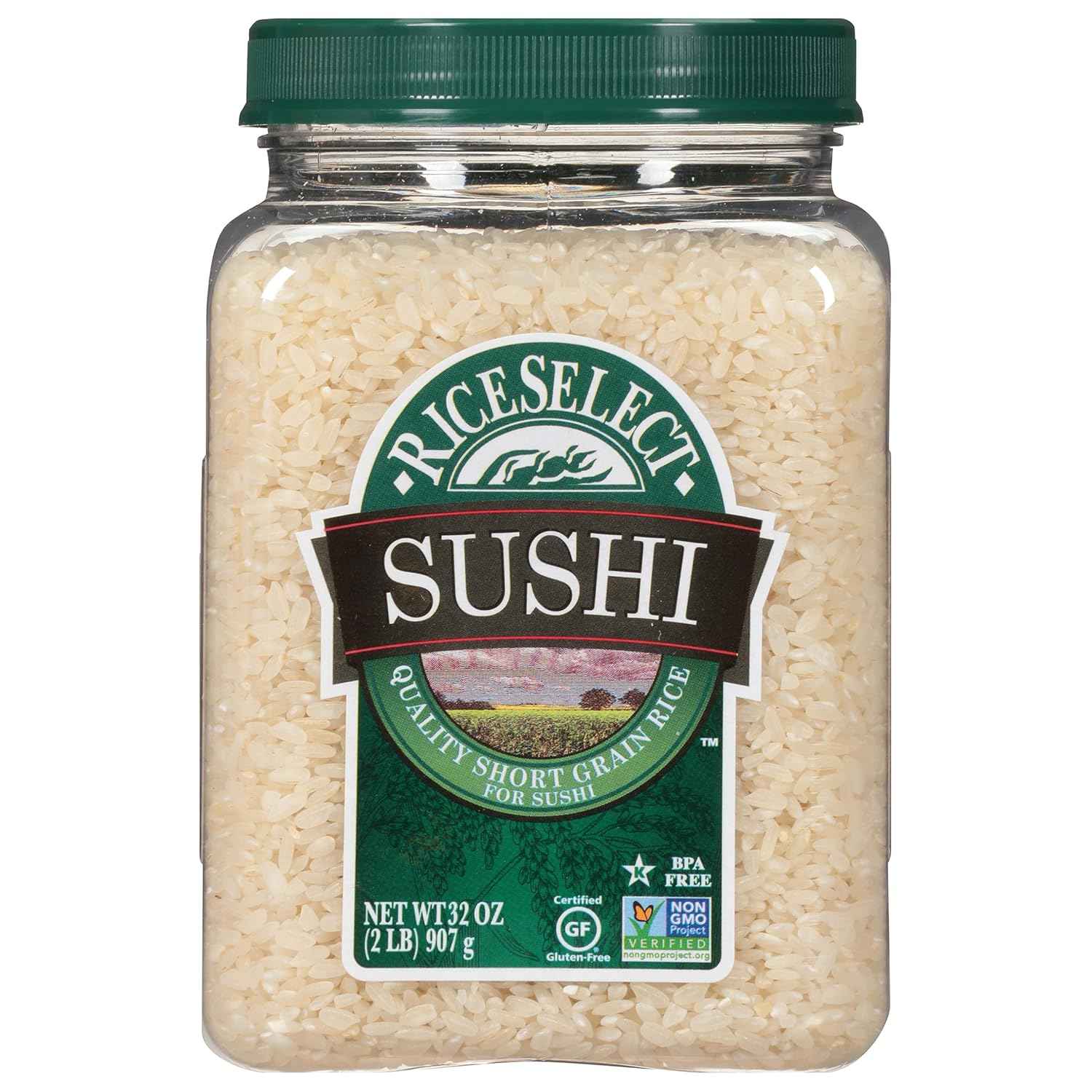 RiceSelect Sushi Rice – Reusable Jar Storage for Organized Home Pantries