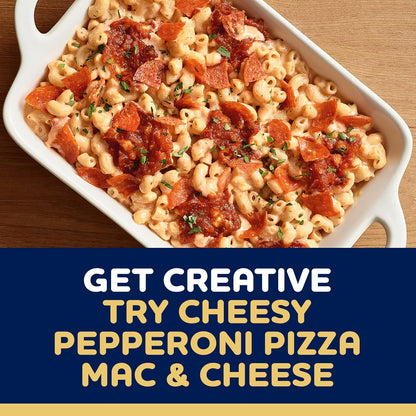 Kraft Deluxe White Cheddar Garlic & Herbs Mac and Cheese – Quick 15-Minute Work-from-Home Lunch, Stovetop Mac