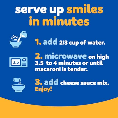Kraft Easy Mac Microwavable Mac & Cheese – Portion-Controlled Comfort Lunch for Mindful Eating