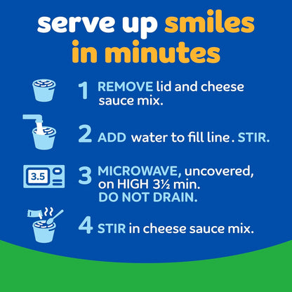 Kraft Gluten Free Mac & Cheese Cups – Kid-Approved Lunchbox Side and After-School Snack, Microwave in 3.5 Minutes