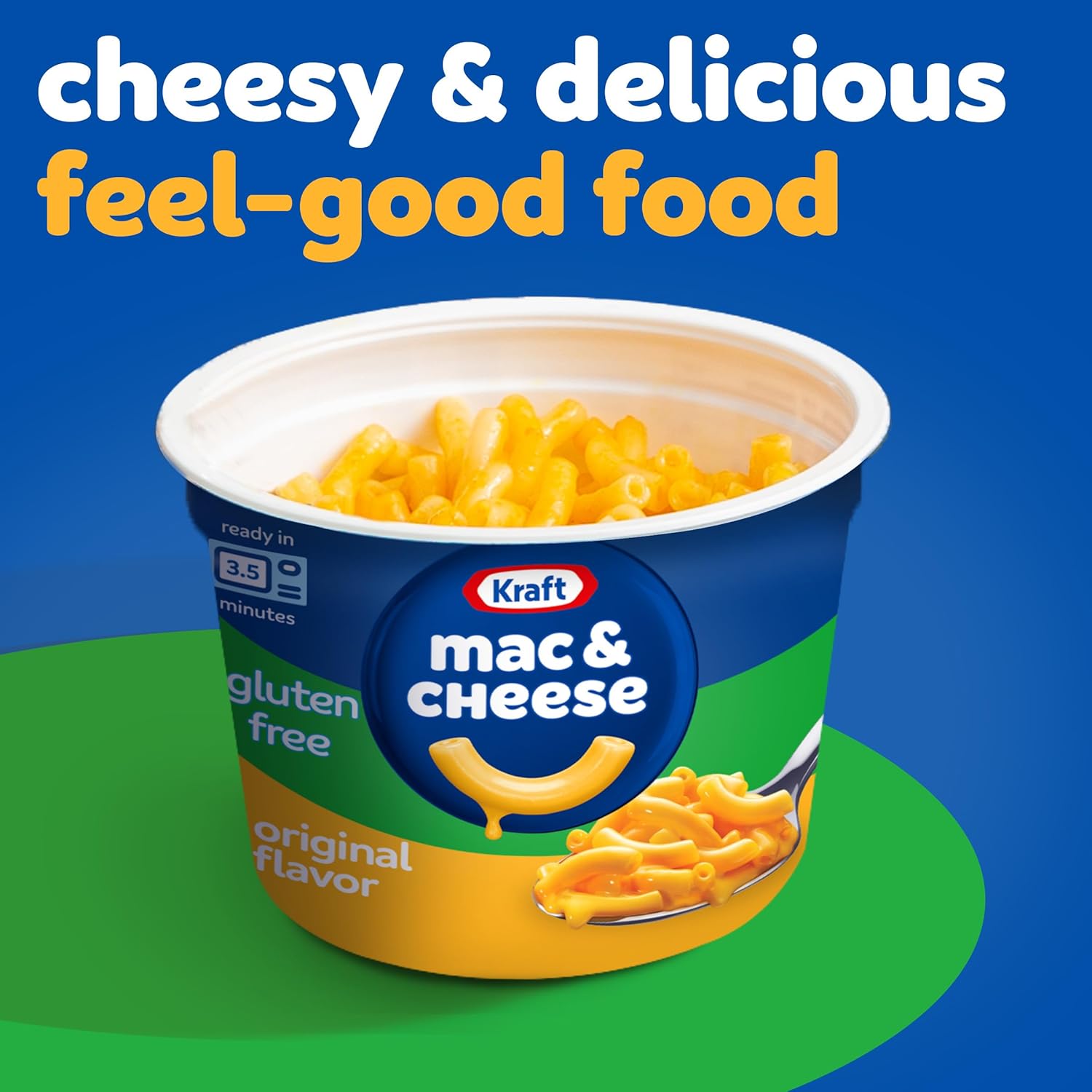 Kraft Gluten Free Mac & Cheese Cups – Kid-Approved Lunchbox Side and After-School Snack, Microwave in 3.5 Minutes
