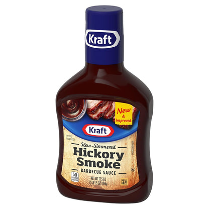 Kraft Hickory Smoke Slow-Simmered Barbecue Sauce, 17.5 oz Bottle – Thoughtful Housewarming Gift for the Grilling Enthusiast