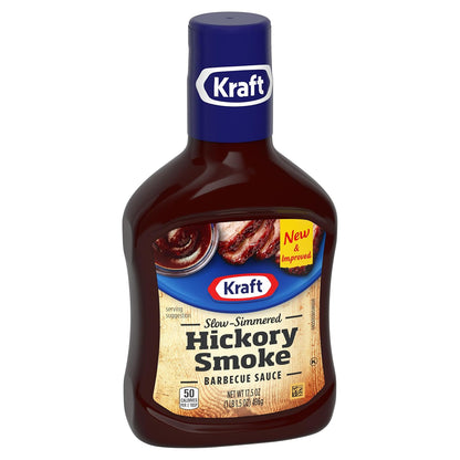 Kraft Hickory Smoke Slow-Simmered Barbecue Sauce, 17.5 oz Bottle – Thoughtful Housewarming Gift for the Grilling Enthusiast