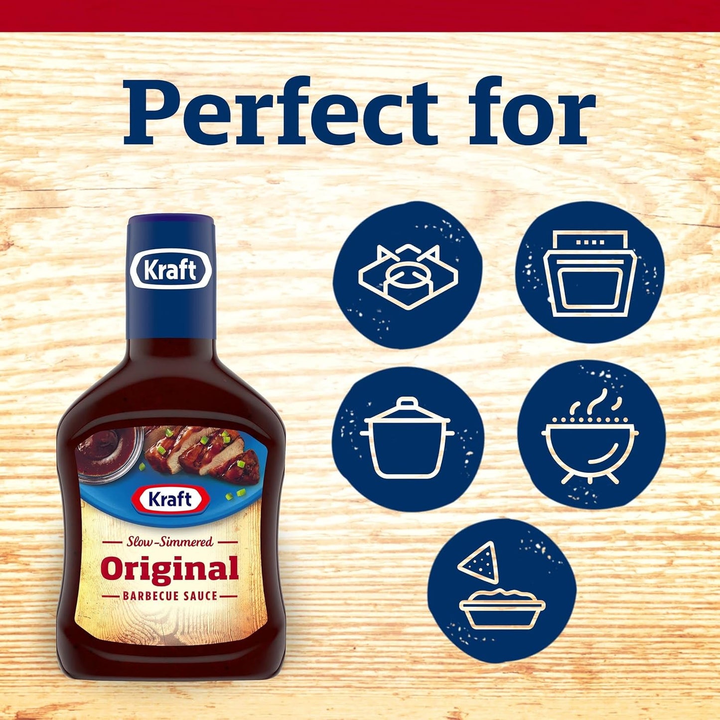 Kraft Original BBQ Sauce – Family-Friendly Dip for Chicken Tenders, Fries, and Weeknight Dinners