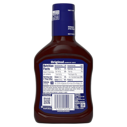 Kraft Original BBQ Sauce – Family-Friendly Dip for Chicken Tenders, Fries, and Weeknight Dinners