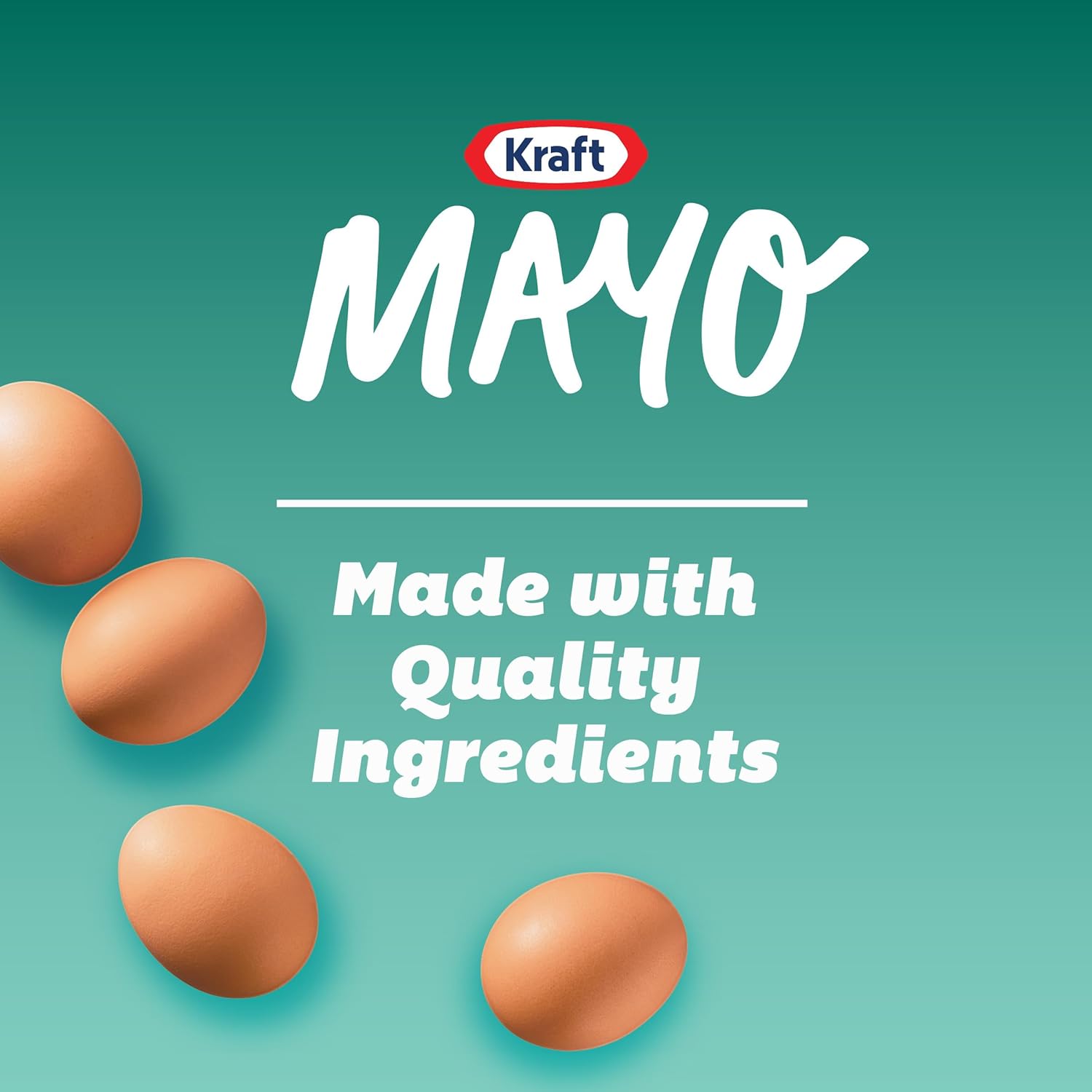 Kraft Real Mayo Creamy & Smooth Mayonnaise for Picnic Tables and Portable Sandwich Spreads, 30 fl oz Jar
