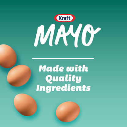 Kraft Real Mayo Creamy & Smooth Mayonnaise for Picnic Tables and Portable Sandwich Spreads, 30 fl oz Jar