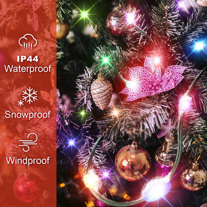 Kringle Bros Christmas Tree Lights – Thoughtful Holiday Gift for Mom & Family, Easy Install Halo Design