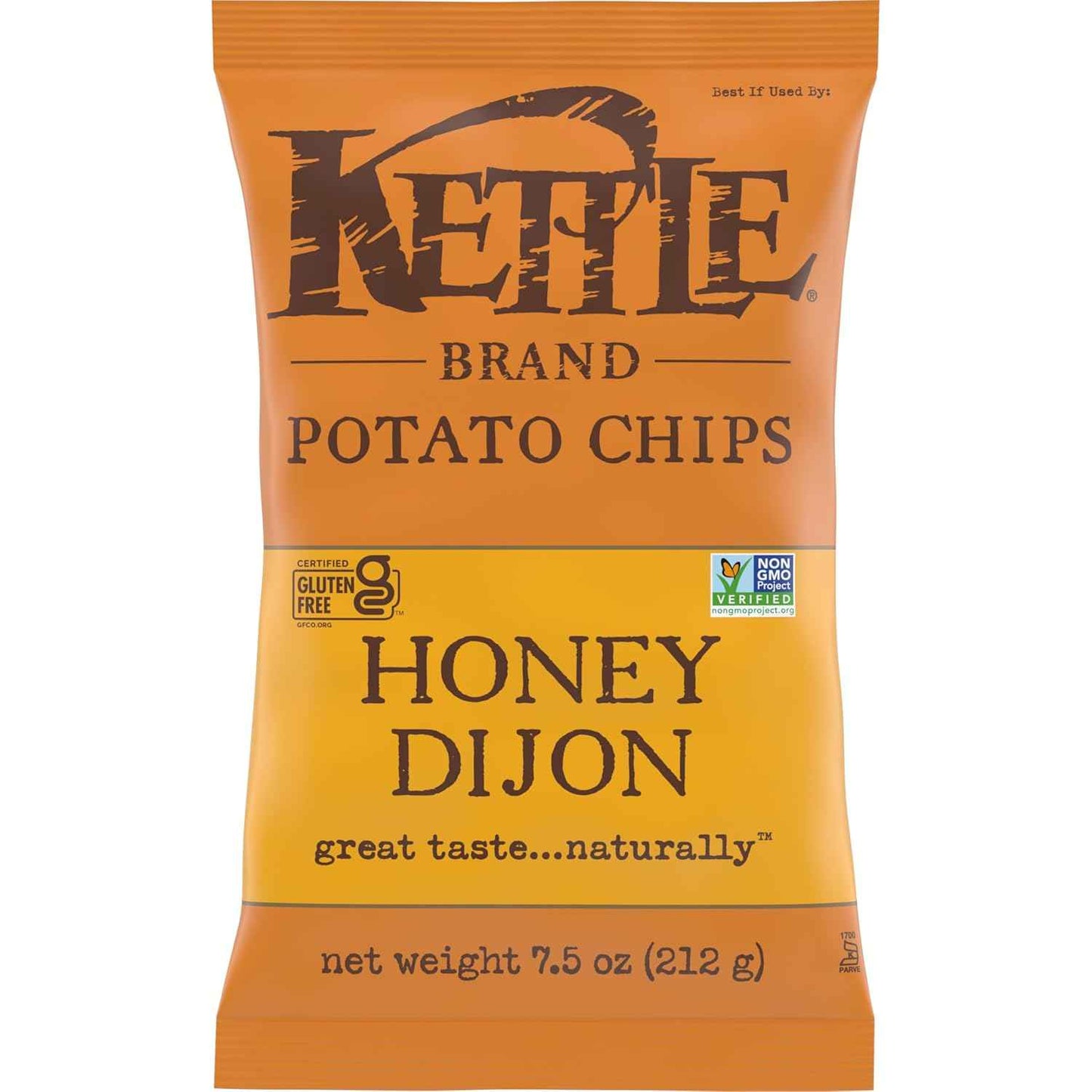 Kettle Brand Potato Chips Honey Dijon Kettle Chips, 7.5 Oz – Clean-Ingredient Snack for Mindful Home Snacking