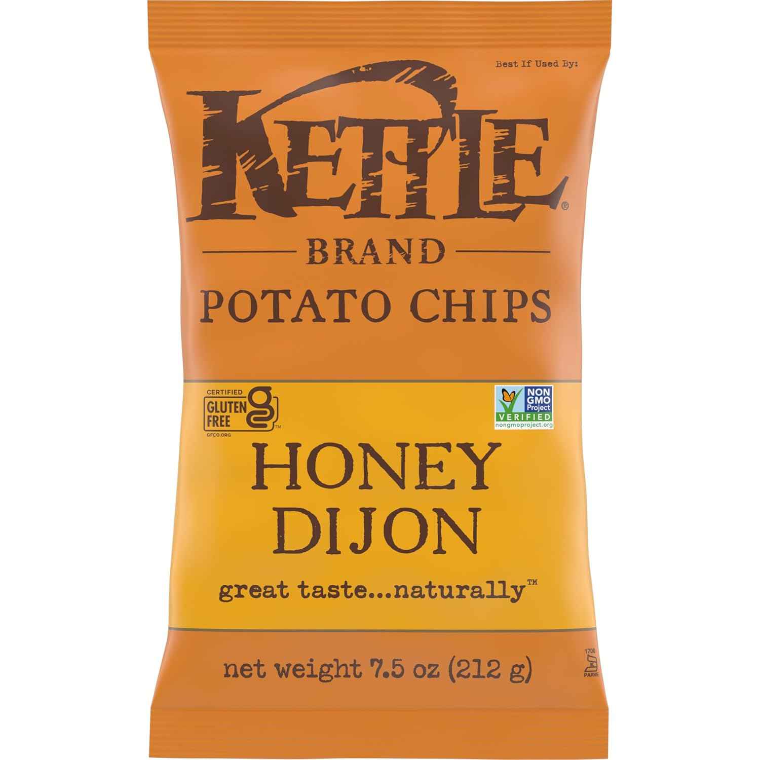 Kettle Brand Potato Chips Honey Dijon Kettle Chips, 7.5 Oz – Clean-Ingredient Snack for Mindful Home Snacking