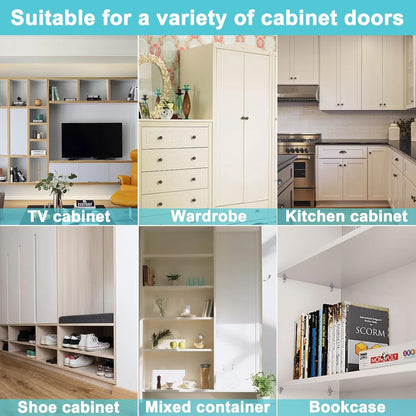 Krysalid Decor Metal Shelf Pegs - Secure Load-Bearing Cabinet Hardware for Family Kitchen Pantry Safety