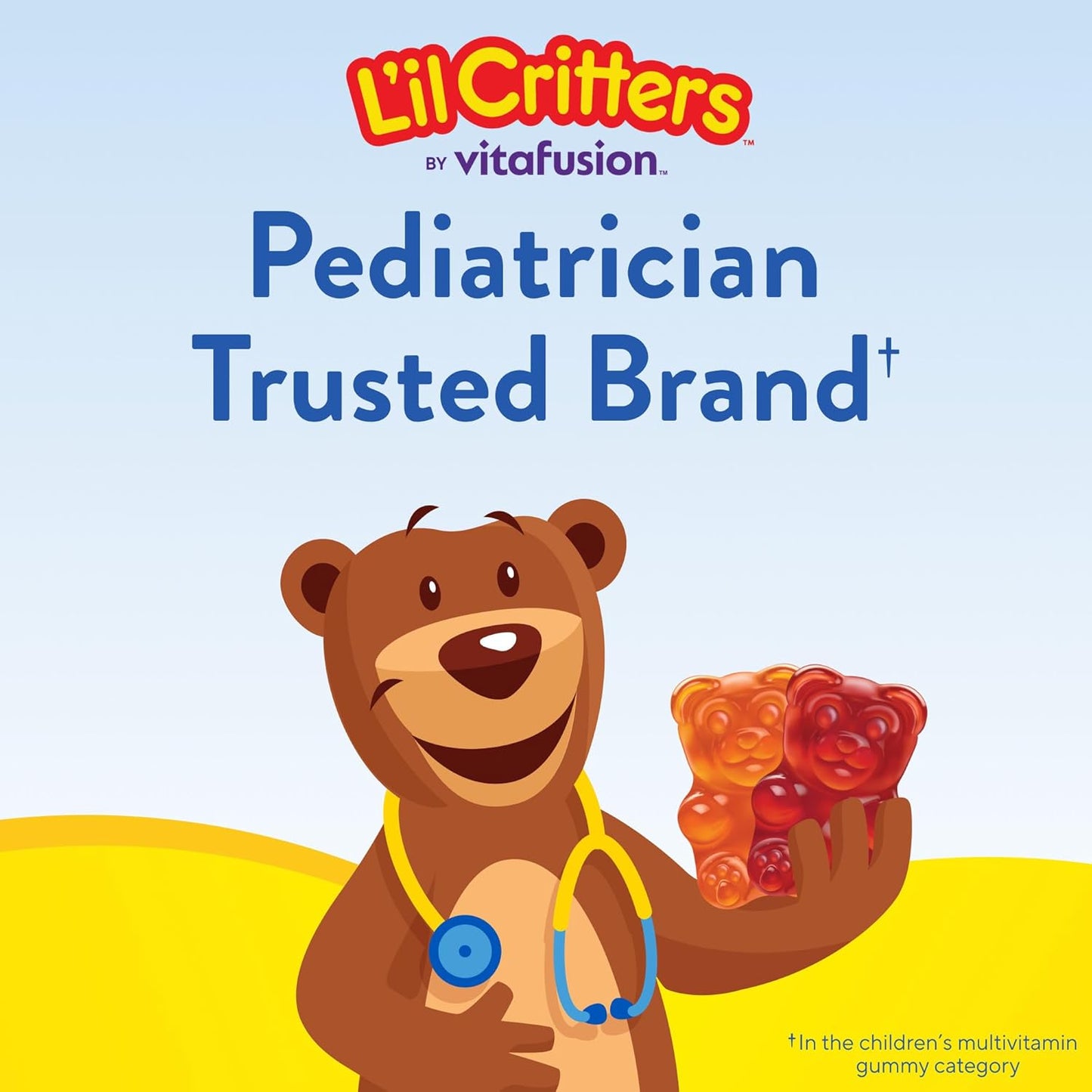 L'il Critters Gummy Vites – Daily Multivitamin for Kids Ages 2+, Pediatrician-Recommended Toddler Immune Support