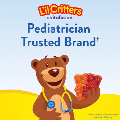L'il Critters Gummy Vites – Daily Multivitamin for Kids Ages 2+, Pediatrician-Recommended Toddler Immune Support
