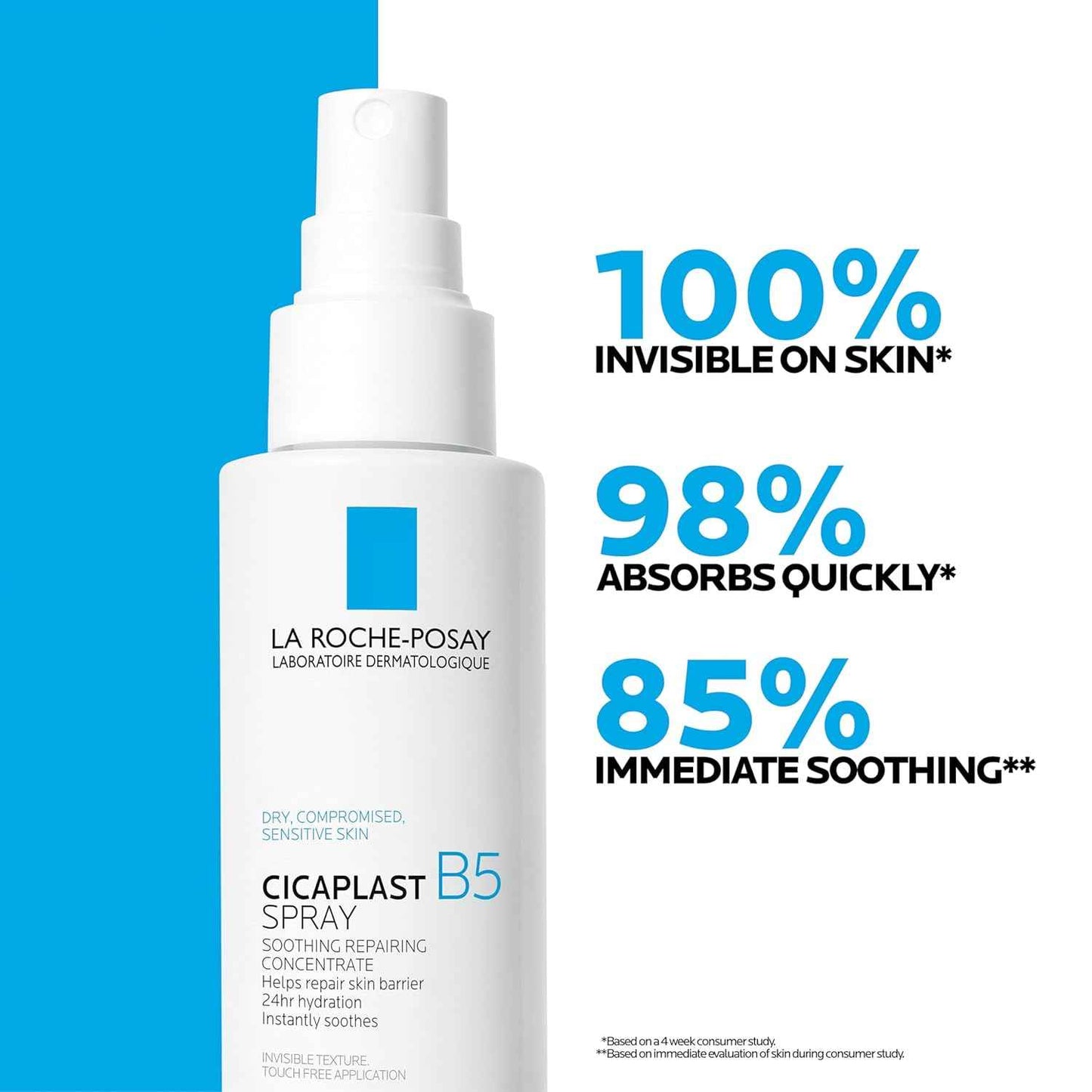 La Roche-Posay Cicaplast B5 Gentle Hydrating Spray – Safe Sensitive Skin Mist for Kids & Reactive Skin Types