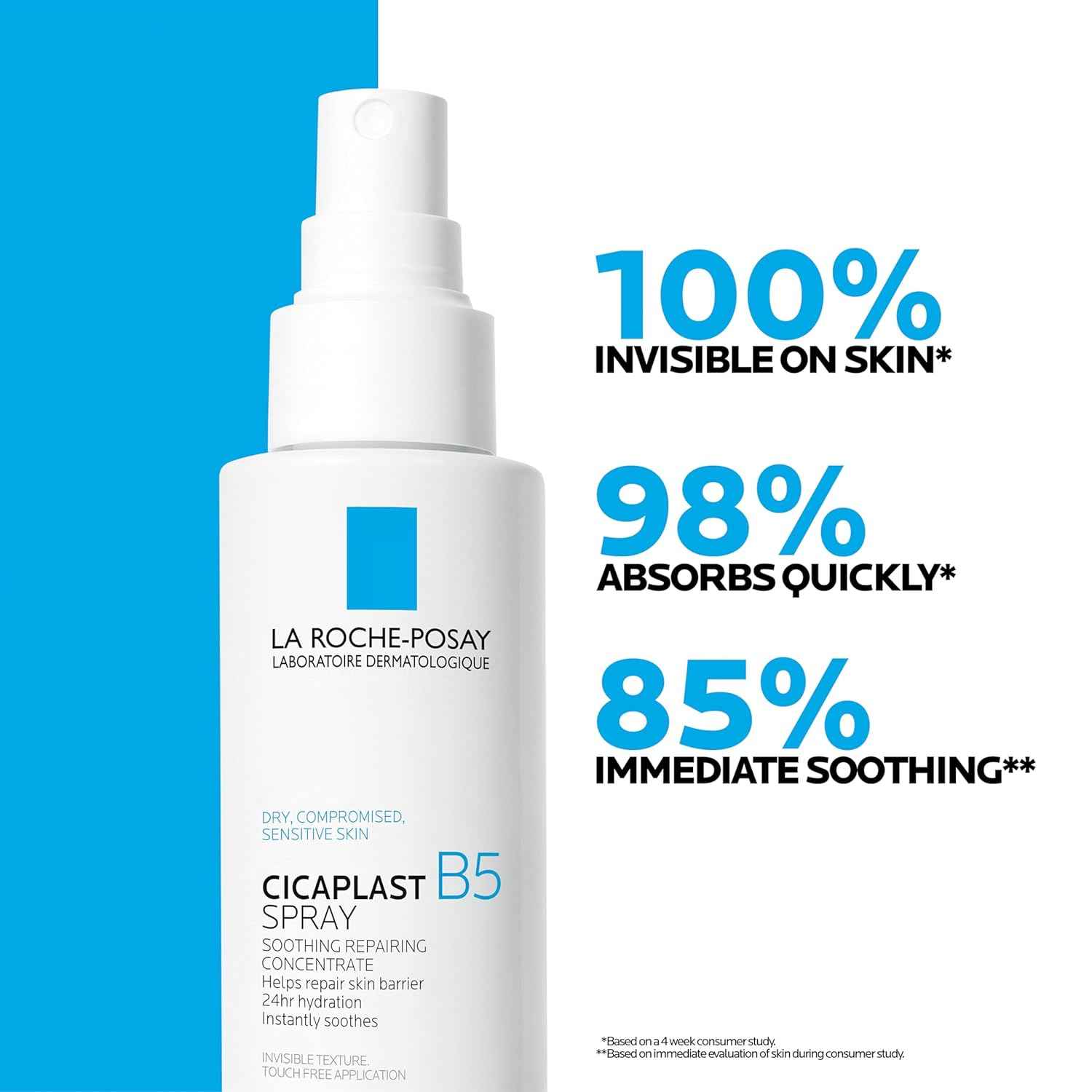 La Roche-Posay Cicaplast B5 Gentle Hydrating Spray – Safe Sensitive Skin Mist for Kids & Reactive Skin Types