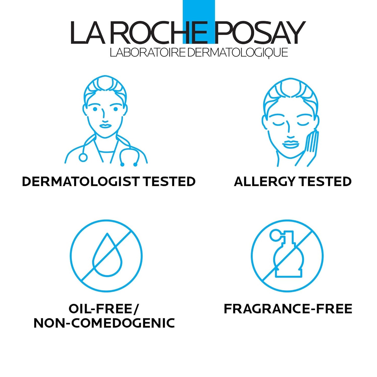 La Roche-Posay Toleriane Gentle Cleanser – Dermatologist-Tested, Hypoallergenic Daily Face Wash