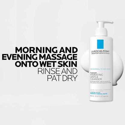 La Roche-Posay Toleriane Gentle Cleanser – Dermatologist-Tested, Hypoallergenic Daily Face Wash