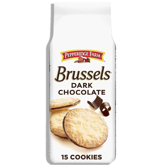 Pepperidge Farm Brussels Dark Chocolate Cookies – Hand-Crafted Artisan Treat for the Curated Coffee Bar, Premium Everyday Indulgence