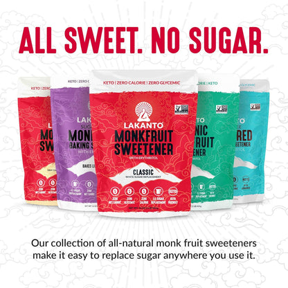 Lakanto Classic Monk Fruit Sweetener with Erythritol – Zero Calorie Sugar Replacement for Mindful Keto Wellness Routines