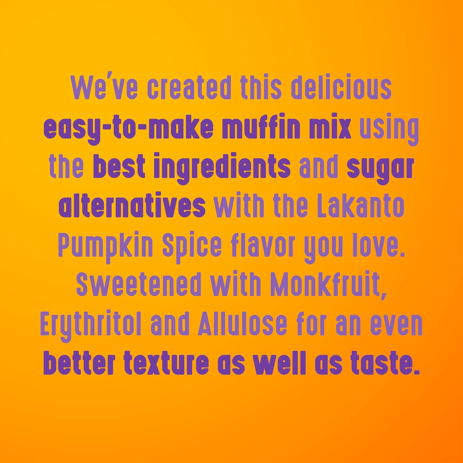 Lakanto Pumpkin Spice Muffin Mix - Monk Fruit Sweetened Baking for Blood Sugar Friendly Breakfasts