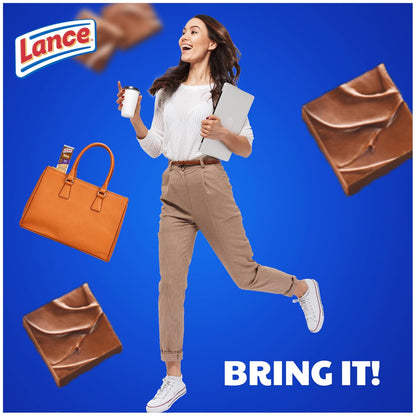 Lance Sandwich Cookies, Nekot Fudge, 10 Individually Wrapped Packs for School Lunches and After-School Snacks