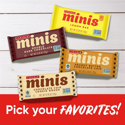 Larabar Minis Office Snack – 110 Calorie Afternoon Energy Boost for Desk Drawers, 30 Mini Bars