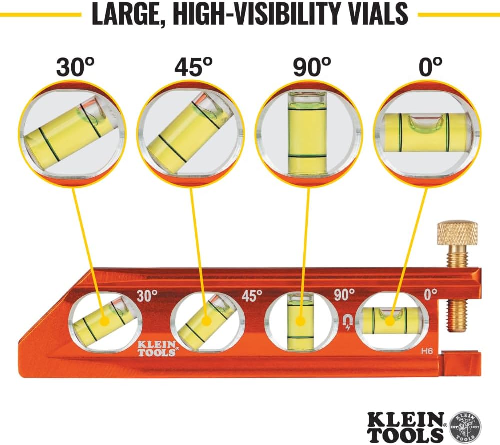 large top-view vial windows readable from multiple sight lines