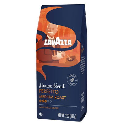 Lavazza House Blend Perfetto Whole Bean Coffee 12oz – Italian Heritage Birthday Gift for Coffee Lovers, Premium Drip Brew for Gifting