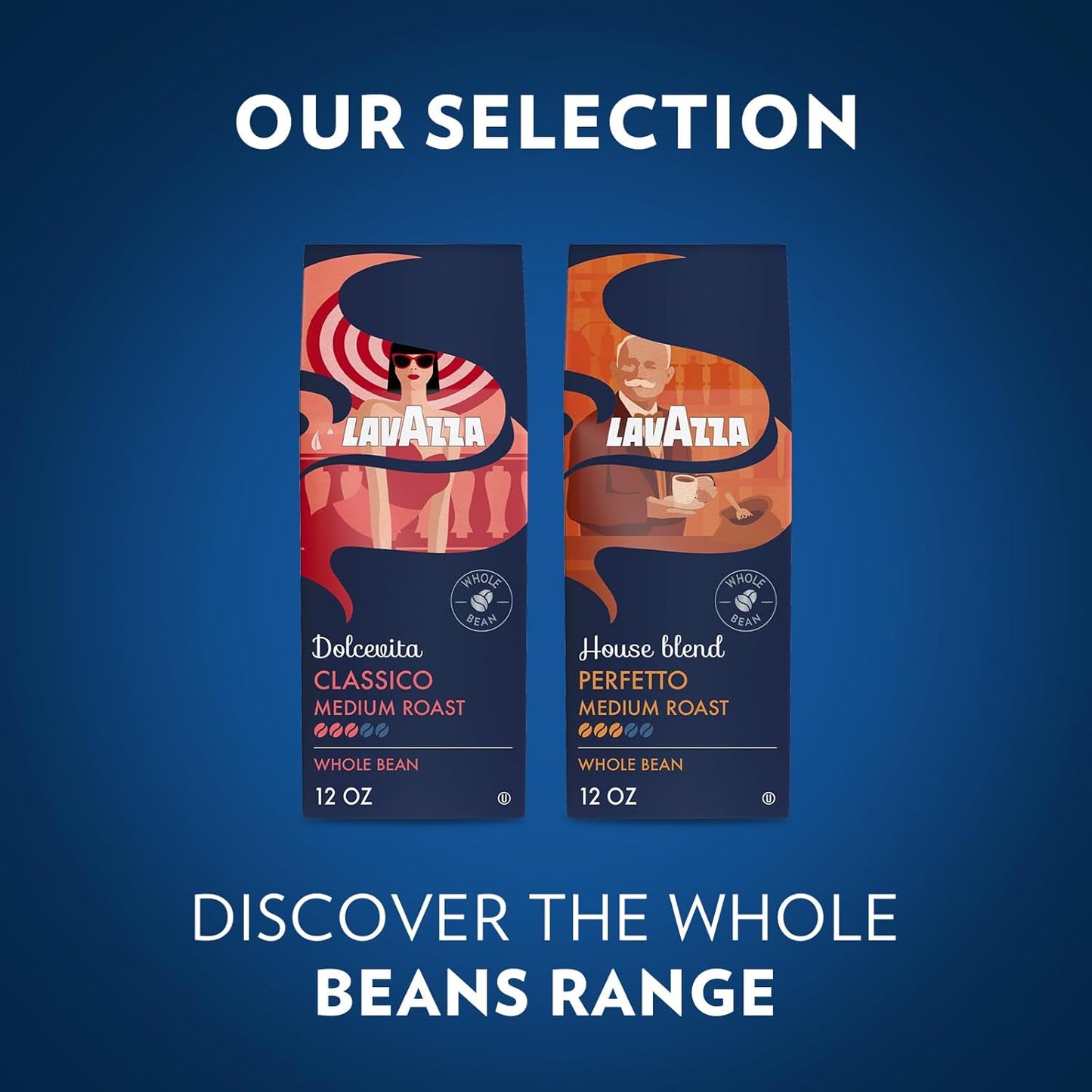 Lavazza House Blend Perfetto Whole Bean Coffee 12oz – Italian Heritage Birthday Gift for Coffee Lovers, Premium Drip Brew for Gifting
