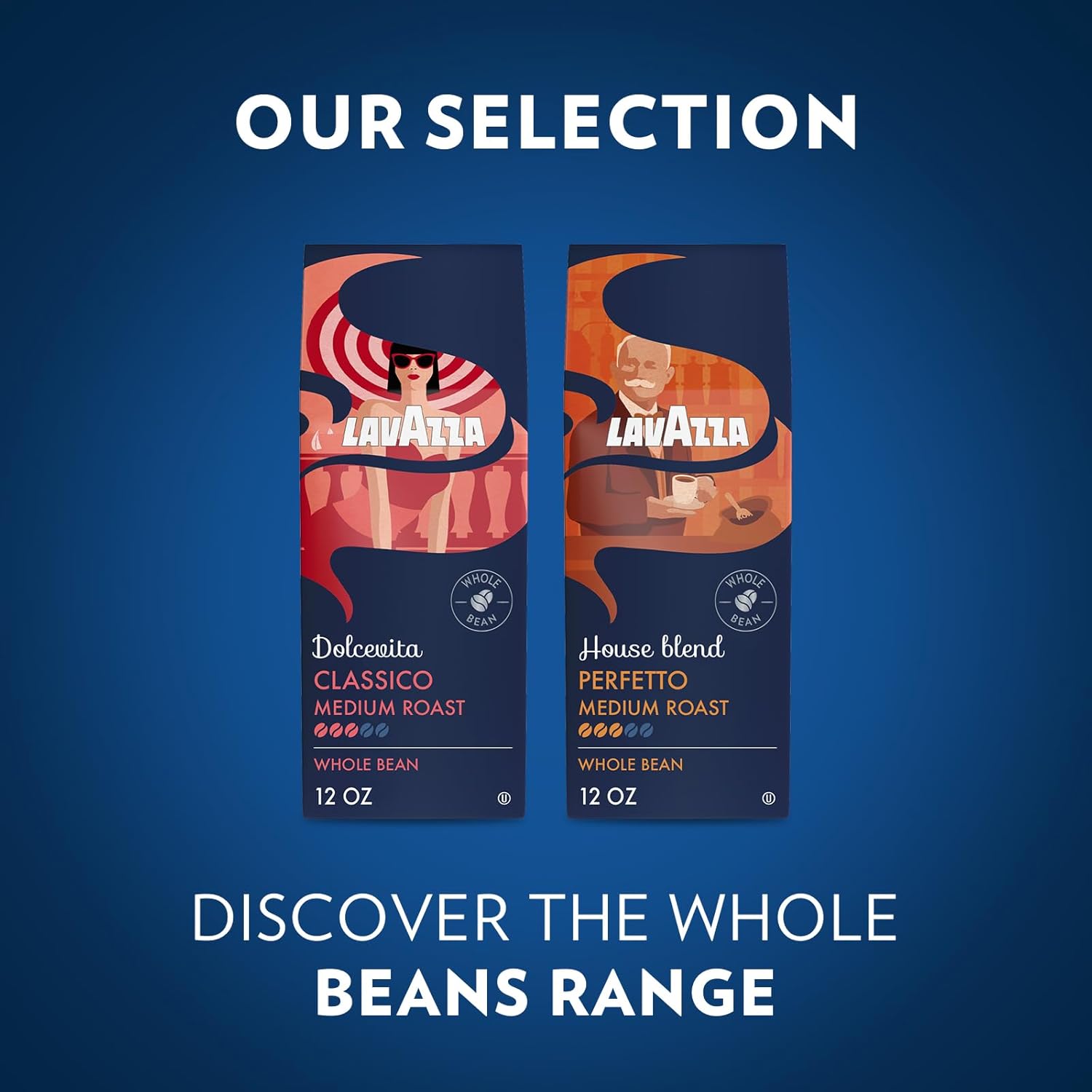 Lavazza House Blend Perfetto Whole Bean Coffee 12oz – Italian Heritage Birthday Gift for Coffee Lovers, Premium Drip Brew for Gifting