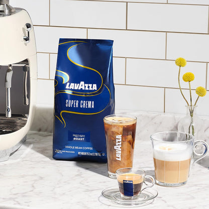 Lavazza Super Crema Whole Bean Coffee – Premium European Espresso Experience for the Connoisseur