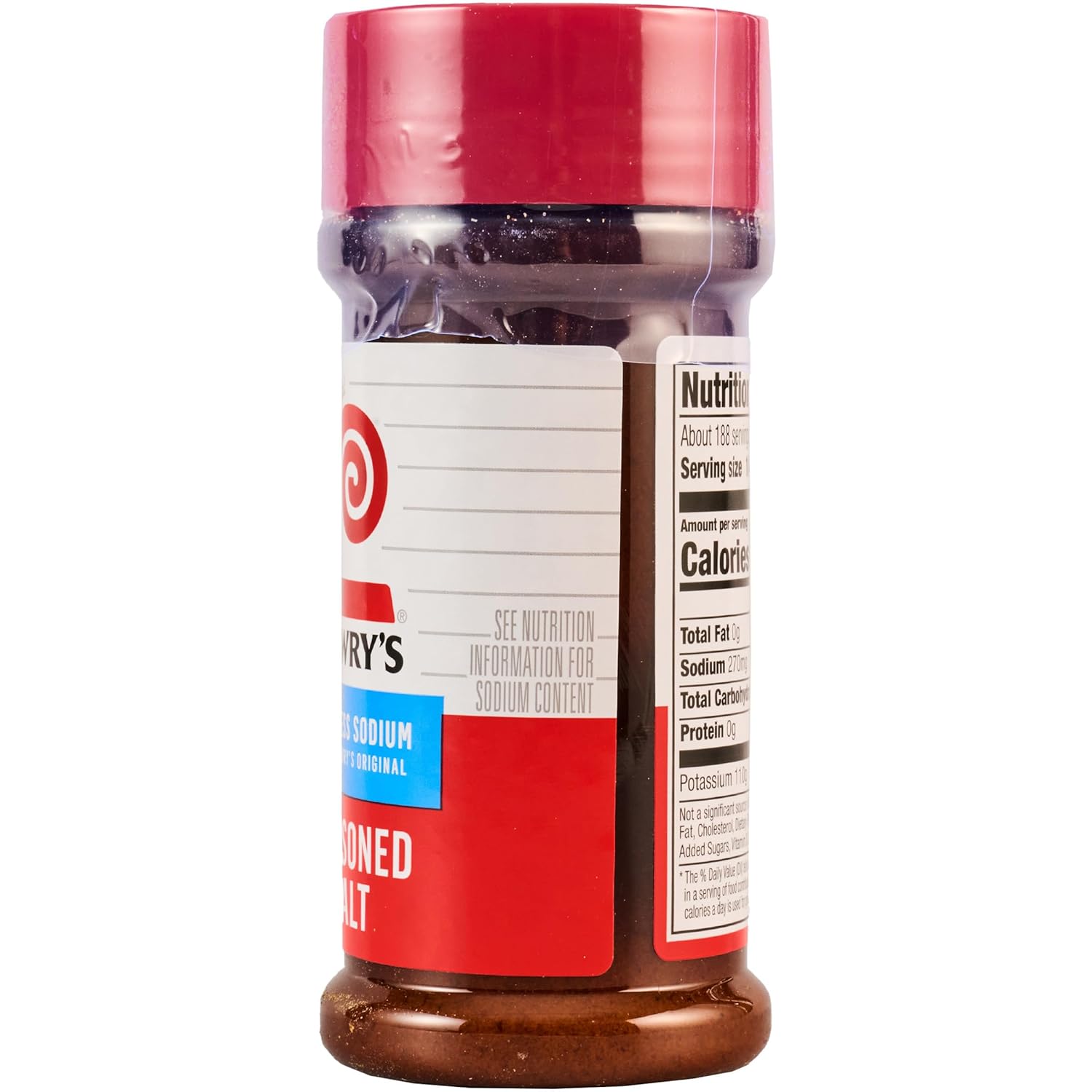 Lawry's 25% Less Sodium Seasoned Salt – One-Bottle Seasoning for Faster Weeknight Meal Prep