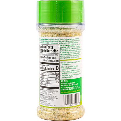 Lawry's Garlic Salt – Practical Housewarming Gift for Home Cooks, Coarse Ground Garlic and Parsley, 11 oz
