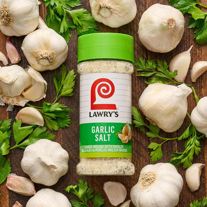Lawry's Garlic Salt – Practical Housewarming Gift for Home Cooks, Coarse Ground Garlic and Parsley, 11 oz