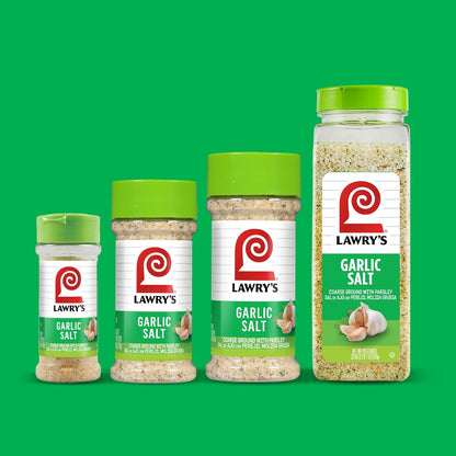 Lawry's Garlic Salt – Practical Housewarming Gift for Home Cooks, Coarse Ground Garlic and Parsley, 11 oz