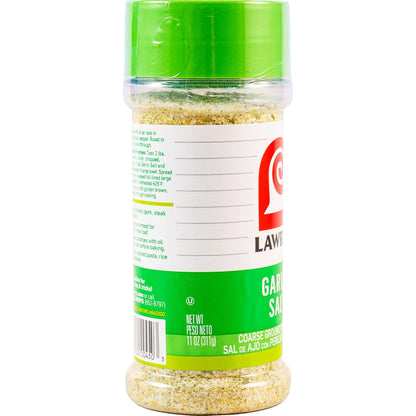 Lawry's Garlic Salt – Practical Housewarming Gift for Home Cooks, Coarse Ground Garlic and Parsley, 11 oz