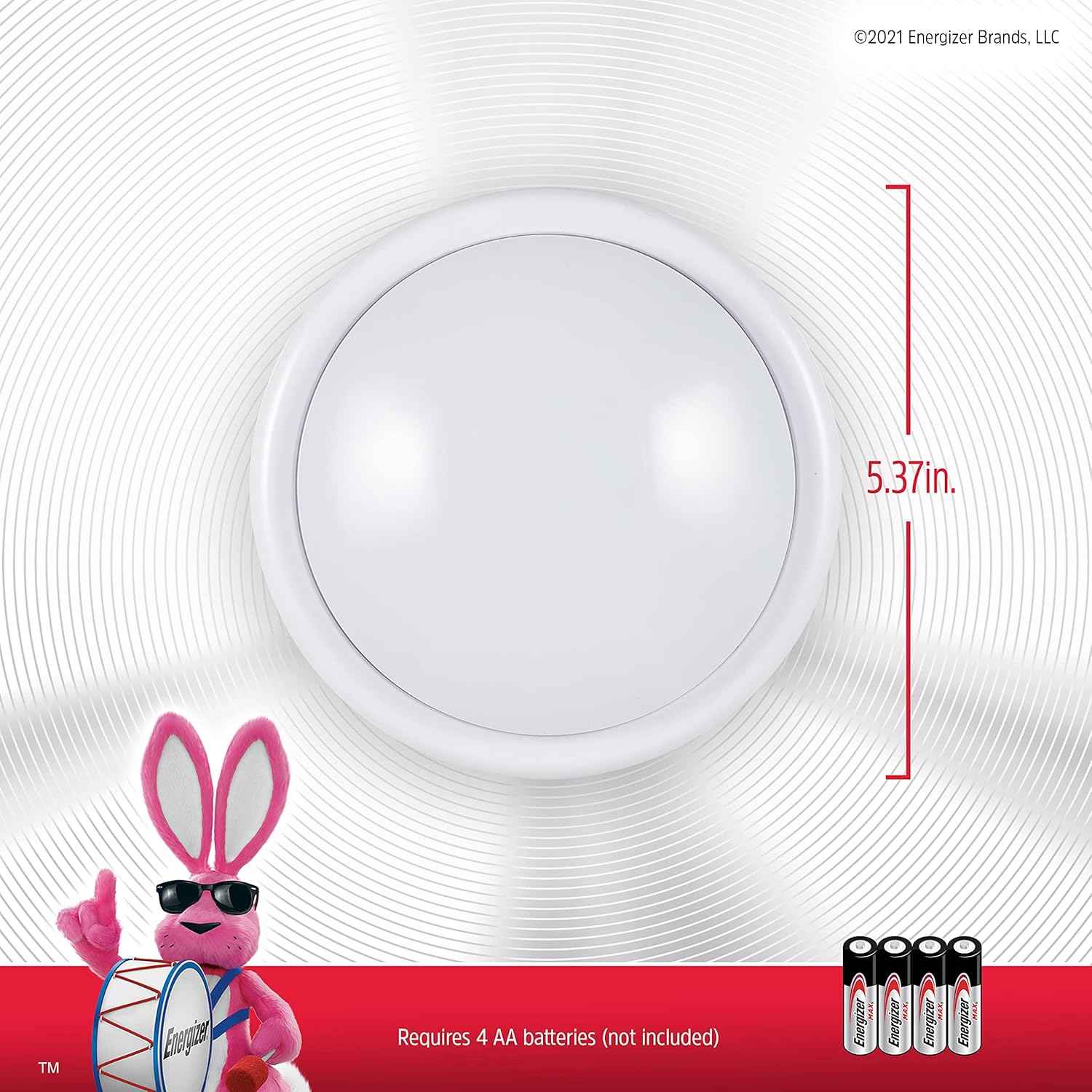 Energizer Touch-Activated Puck Light – Cool-to-the-Touch Nursery Night Light for Toddlers and Preschoolers