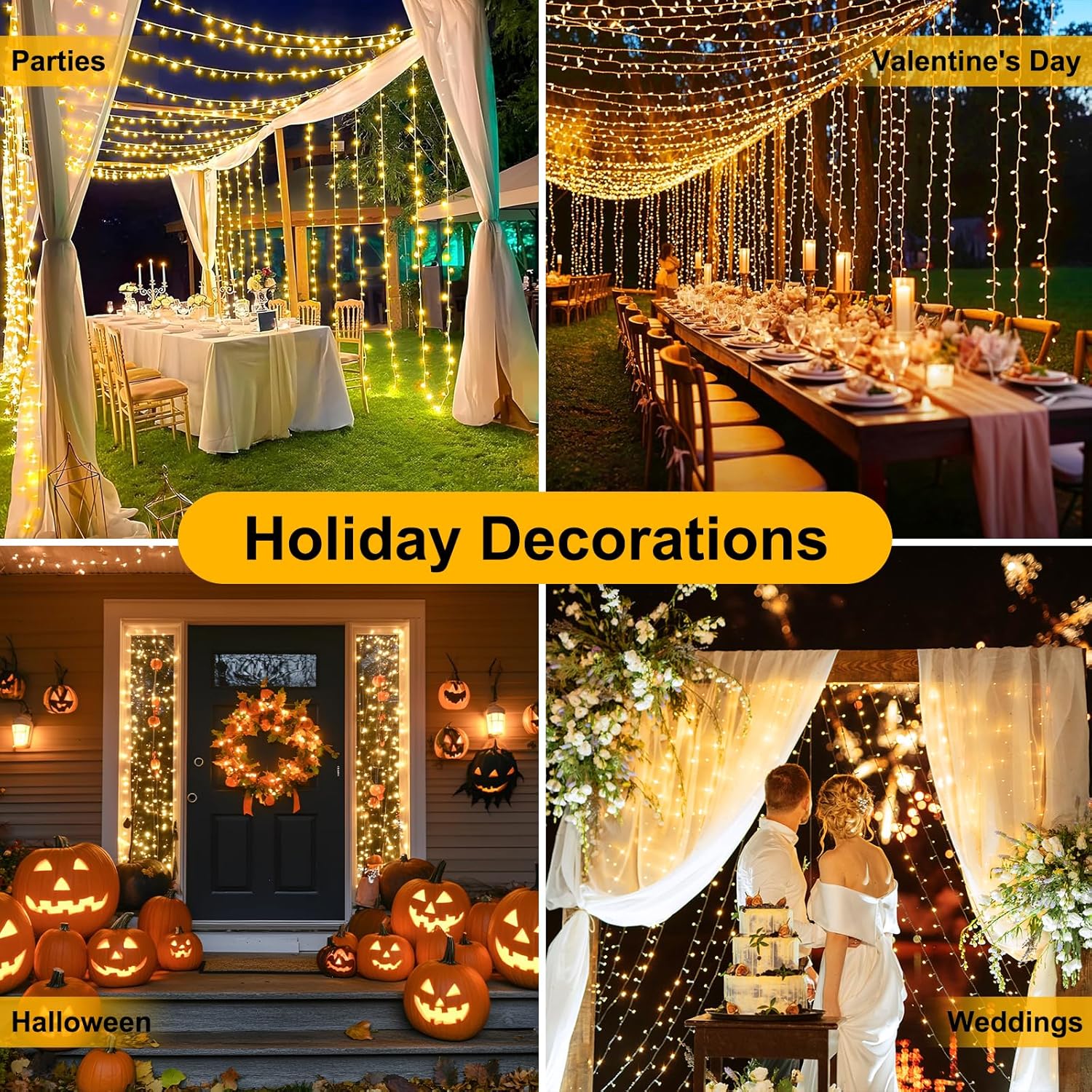LED Fairy String Lights for Living Room Aesthetic, 8 Modes Warm White Twinkle for Cozy Home Ambiance