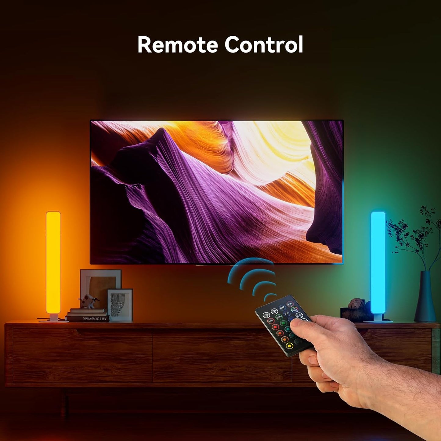 LED Light Bar for Living Room Aesthetic – USB RGB Backlight with 15 Modes and Music Sync for Cozy Evenings