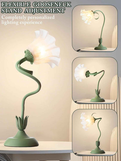 Lily of the Valley Table Lamp – Flicker-Free Soft Glow for Mindfulness Rituals, Meditation Corners, and Stress-Free Evening Reading