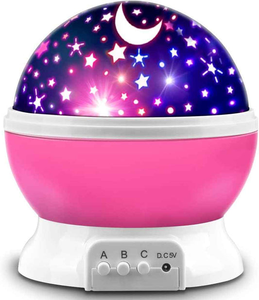 GOLUM Star Projector – Safe LED Night Light for Toddler Bedroom, Cool-to-Touch Star and Moon Ceiling Projection