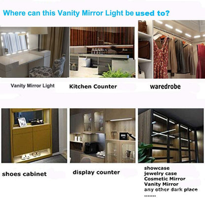 Led Vanity Mirror Lights – Professional Makeup Lighting for Home Vanity, Dimmable Touch Control Strip